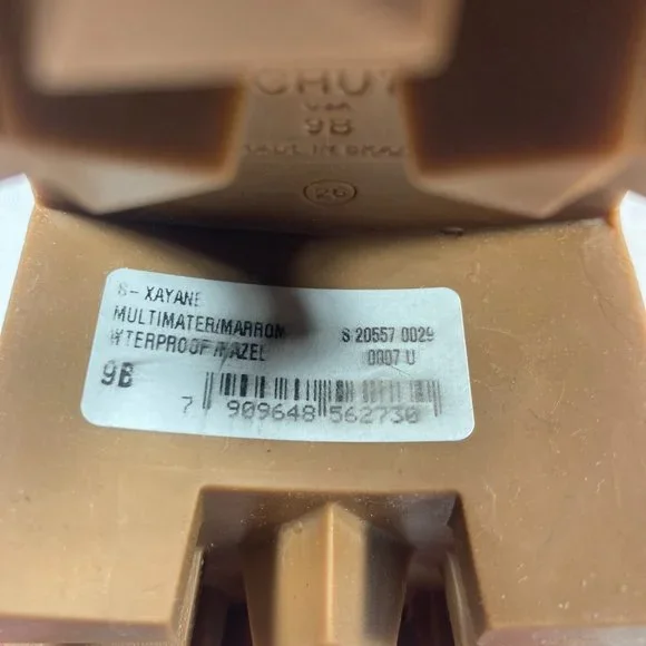 NWOT Schutz Xayane Waterproof Lace-Up Side-Zip Boots, Tan, Womens Sz. 9B - Picture 7 of 12